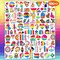 106 PCS Pansexual Pride Temporary Tattoos – Rainbow Flag LGBT Party Favors